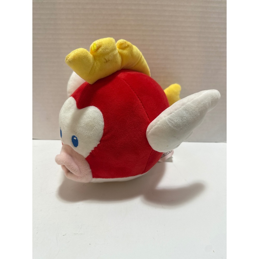 Nintendo Mario Kart Cheep Cheep Flying Fish Plush Red Stuffed Animal Toy